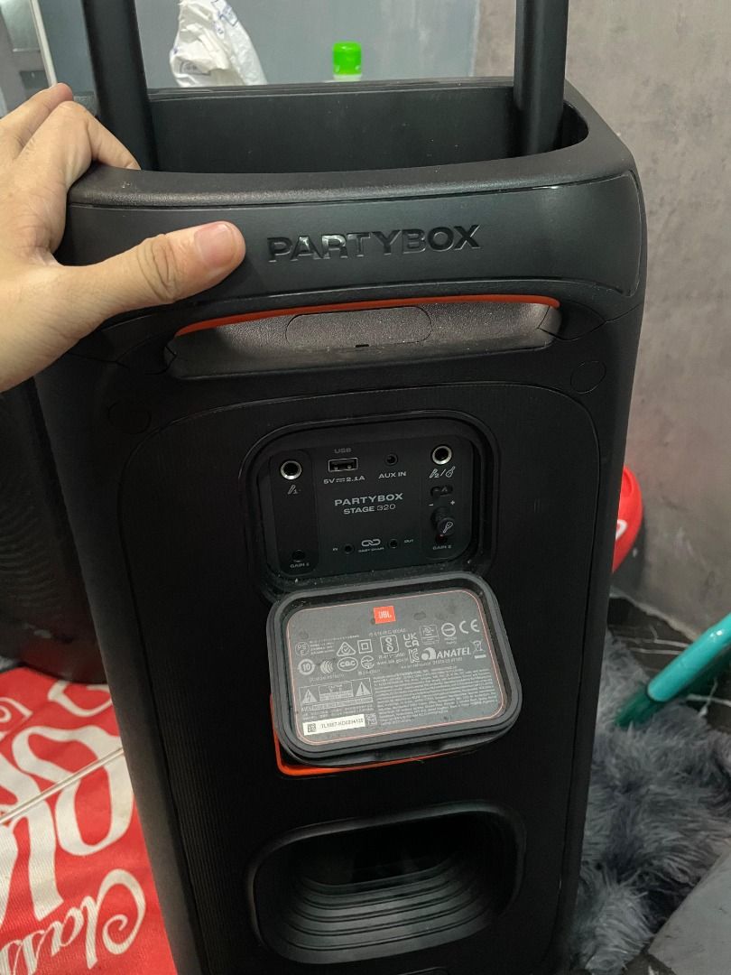 JBL PartyBox 320 Speaker Rush only❗ (Category: Soundbars, Speakers & Amplifiers) located in Marikina City. Submitted by princessqt06 (Listing ID 1459363453, Image 2). Description: RUSH FOR SELLING! JBL PARTYBOX STAGE 320 240W RMS PORTABLE PARTY SPEAKER •Bought last yr ng June 2, 2025 •NO ISSUES! PRISTINE CONDITION! •Never abused, well taken care of •Good as brand new •Long-lasting battery (up to 18 hours depending on volume) •Powerful 240W RMS JB