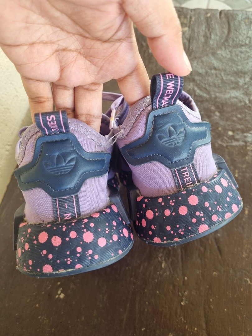 Kevin Lyons x Adidas NMD R1 Monster (Category: Babies & Kids Fashion) located in Bayombong. Submitted by _treasuretrove (Listing ID 1459343874, Image 3). Description: limited edition, used few times only size: US 11k negotibale!.