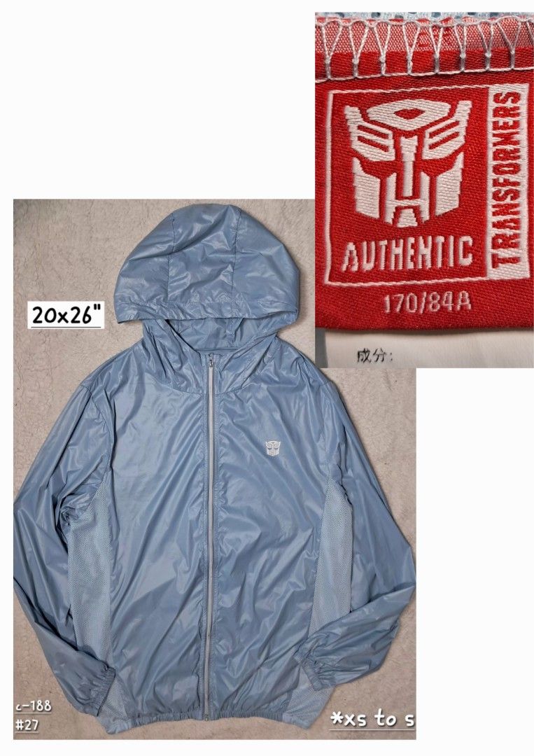 Kids teens transformer windbreaker jacket (Category: Babies & Kids Fashion) located in Baguio. Submitted by mishmashfritz (Listing ID 1459411228, Image 1). Description: like new, no flaws, breathable mesh side, lightweight, water repellent windbreaker jacket, teens/ 12 yo up xxs to xs adult.