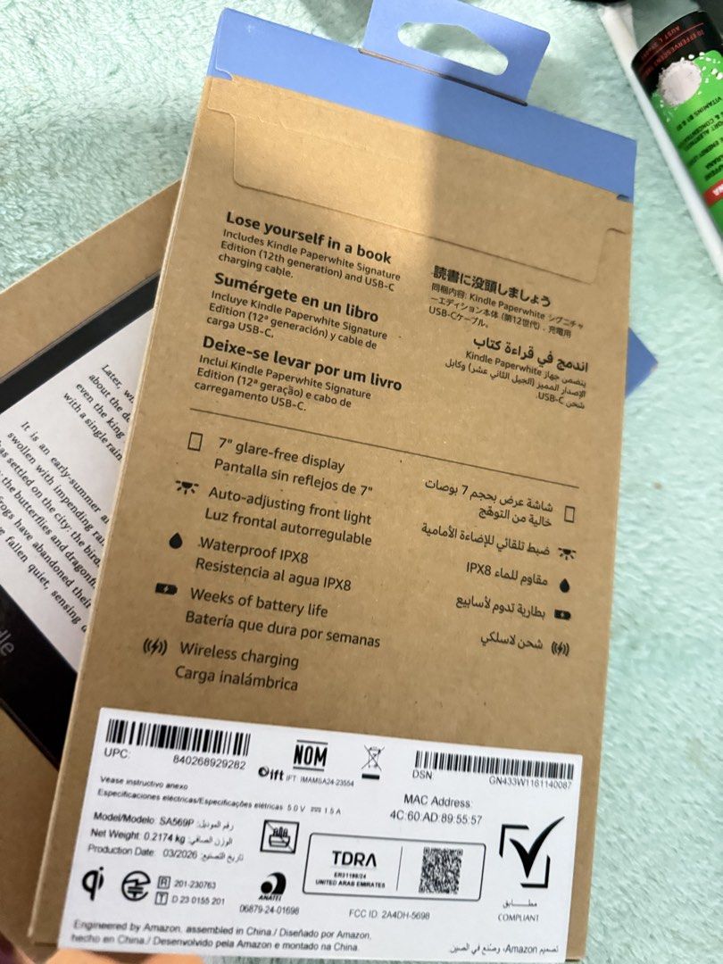 Kindle Paperwhite 32GB No ads (Category: Others) located in Quezon City. Submitted by sammy.stash (Listing ID 1459304672, Image 2). Description: .