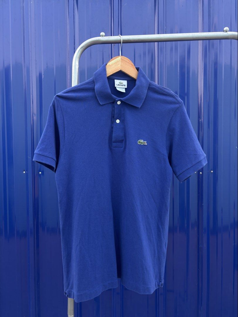 Lacoste Polo Shirt (Category: Formal Shirts) located in Cebu City. Submitted by suota_co_23 (Listing ID 1459458711, Image 1). Description: Lacoste piqué polo shirt size 4 L28 W 18.5 loose stitch logo check last pic.