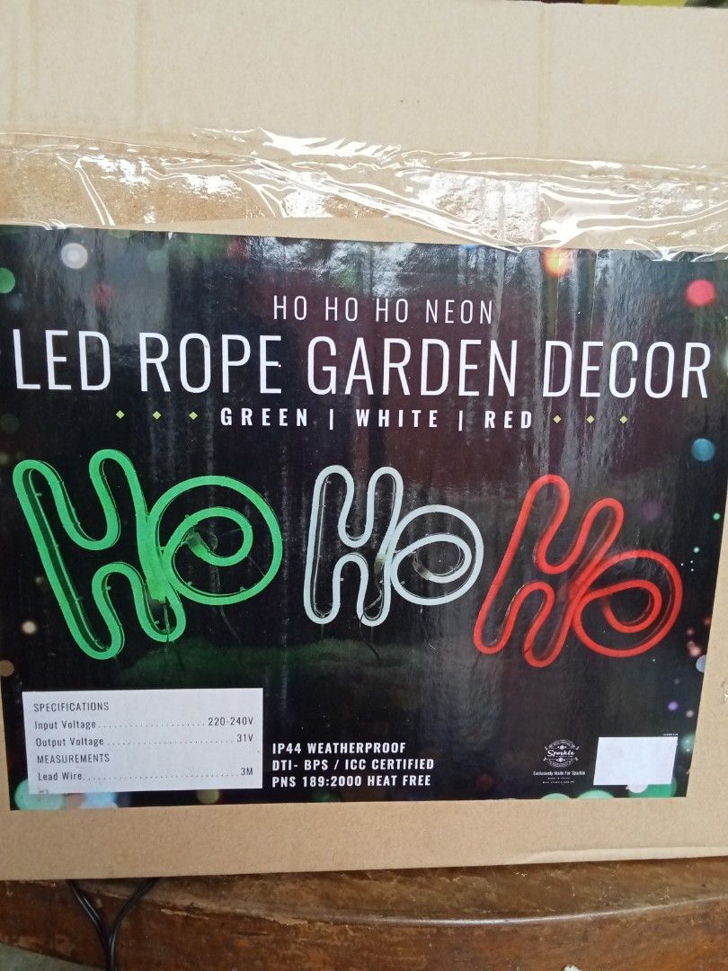 LED Rope Garden Decor (Category: Gardening Tools & Ornaments) located in Rizal. Submitted by ellengreen18 (Listing ID 1459323006, Image 1). Description: 20 Pieces available Super ganda ito sa gabi pag sinabit sa wall ninyo Mall Pullout MOP: Gcash only Sf.for buyer's account Deliver thru Lalamove,Grab or JNT.