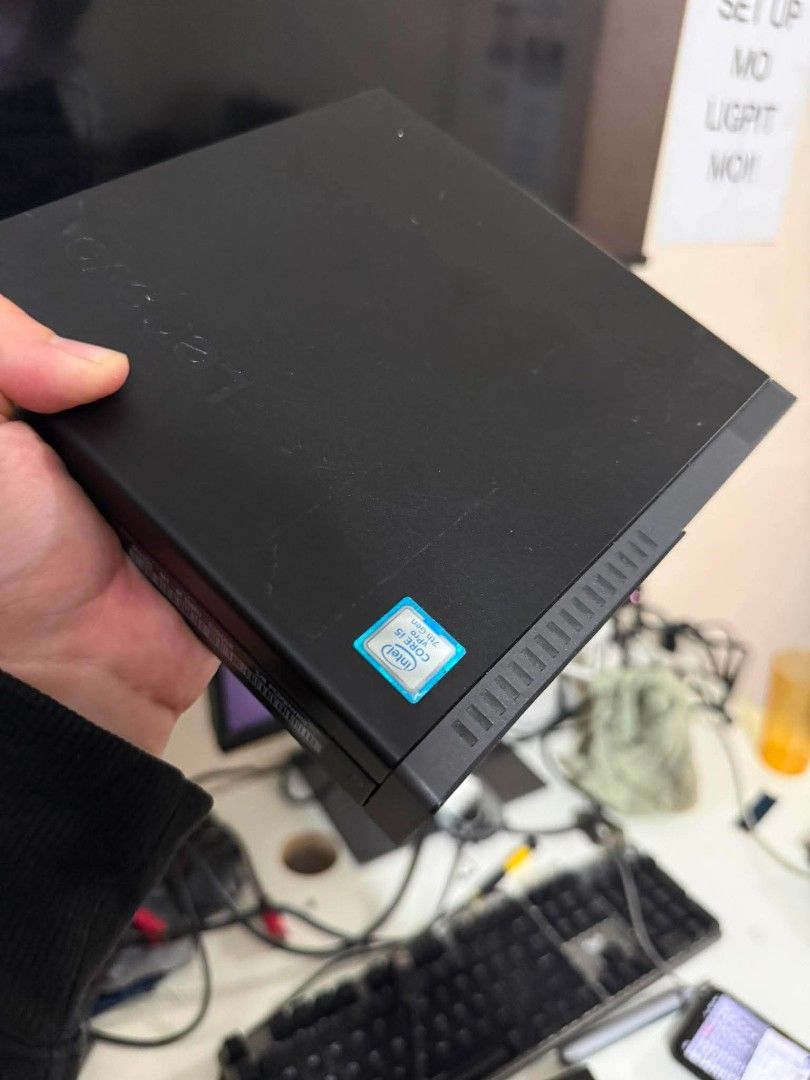Lenovo mini PC (Category: Desktops) located in Manila. Submitted by happyearth.953a15 (Listing ID 1459448832, Image 2). Description: Lenovo mini PC I5 7th gen Intel UHD Graphics 630 16gb ram 256gb ssd Windows 11 pro OS Unit with power adapter 💸💸 8,000 each Location: San Andres bukid manila Pick up or deliver cod.