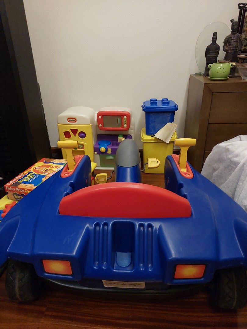 Little Tikes Blue Plane Bike (Category: Infant Playtime) located in Caloocan City. Submitted by ericajane_tc (Listing ID 1459400480, Image 2). Description: - Fun blue and red Little Tikes ride-on toy - Yellow footrests and handlebars than turns side to side when moved - Ideal for active play for toddlers and young children - adjustable seat length for growing toddlers - Ready for its next adventure!.