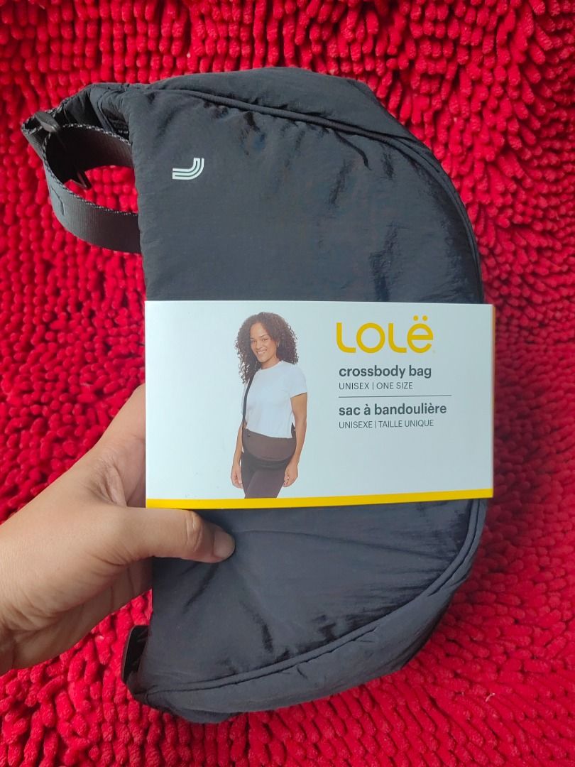 Lole Crossbody Bag (Category: Cross-body Bags) located in Puerto Galera. Submitted by charisarifinds (Listing ID 1459331830, Image 1). Description: 📍 Fixed price (mura na po bigay 🙏) Lole Crossbody Bag Unisex 29cm L x 17.3cm H x 10.2cm W ✔️ Madami malalaman (fits long wallet) 💯 Original from Canada, money back guaranteed if proven fake. Disclamer: Chari Sari Finds is not affiliated with the brand and company services. We do not claim rights to