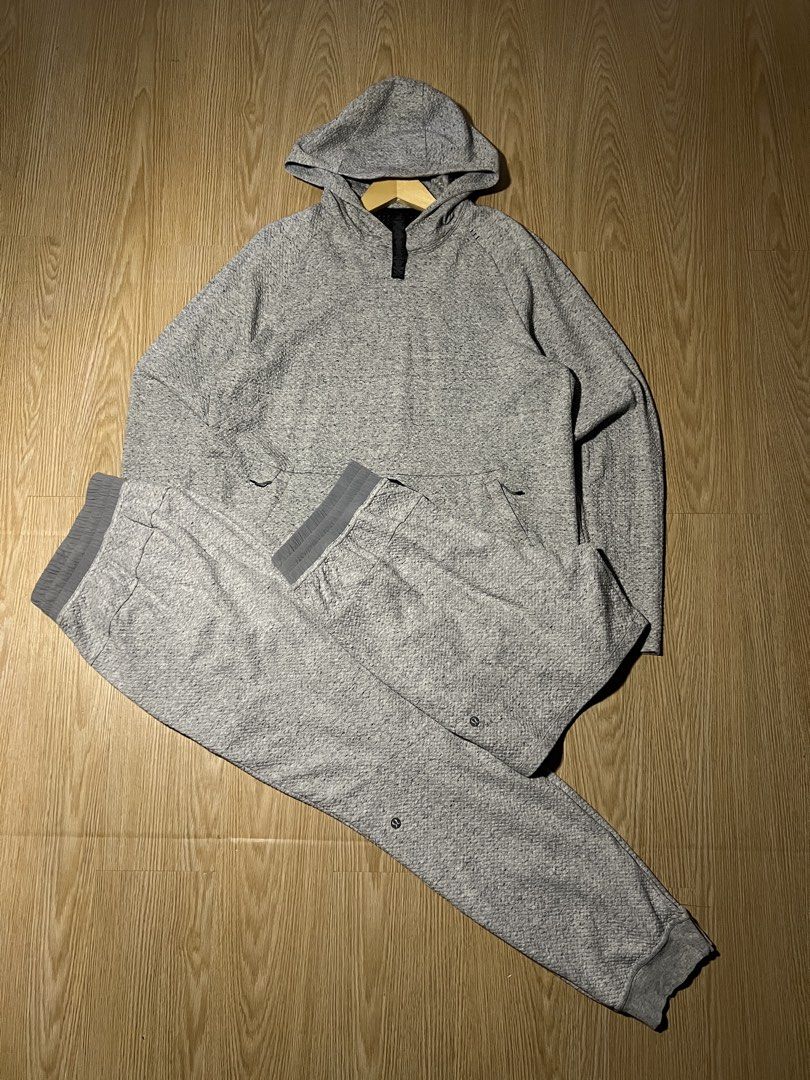 Lululemon Complete set Overall (Category: Sets & Coordinates) located in Las Pinas. Submitted by southstreetdeals (Listing ID 1459424033, Image 1). Description: Lululemon Complete set Overall (Authentic/Legit) "HOODIE" Measurements: •Width 23 •Length 29.5 •Color rate 10/10 •Issue None •Like New Condition "PANTS" Measurements: •Waist 34 to 42 Stretchable/Adjustable drawstring Lase •Length 39.5 •Color rate 10/10 •Issue None •Like New Condition "SHO