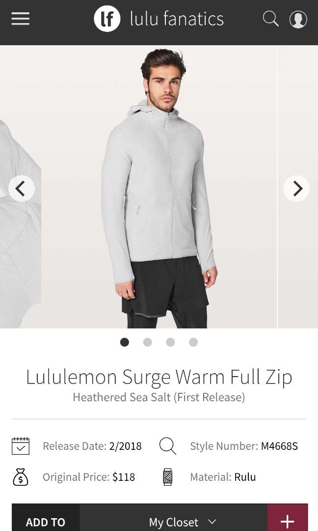 Lululemon surge warm full zip jacket dot M (Category: Coats, Jackets and Outerwear) located in San Pedro. Submitted by thriftersthrift (Listing ID 1459301342, Image 1). Description: Width(inches) :19 Length(inches) :26 Good condition Already wash Color rate : 9.5 /10 🌵ALL ITEMS ARE FROM UKAY BALE SO MANAGE YOUR EXPECTATION 🌵 ASK SELLER FOR MORE INFORMATION COLOR MAY CHANGE TRU LIGHTING.