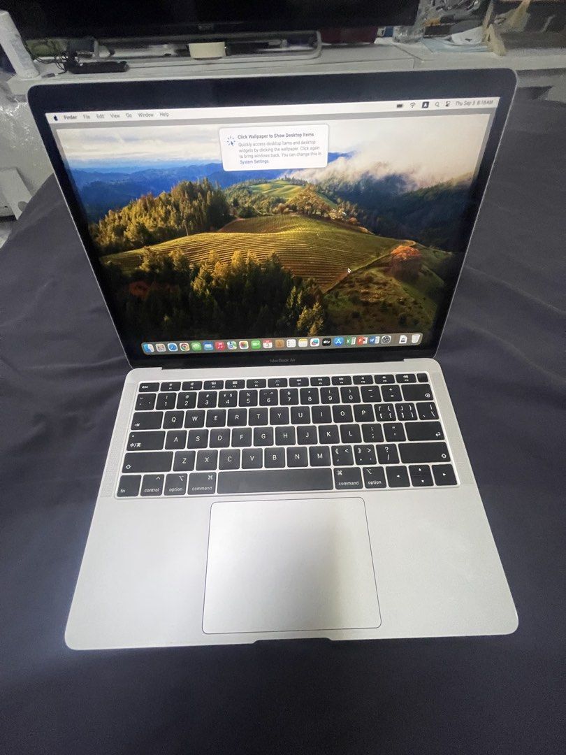 macbook air i5 2018 (Category: Laptops & Notebooks) located in Manila. Submitted by hometechieonlineshop (Listing ID 1459301134, Image 1). Description: macbook air 2018 intel core i5 8gb ram 256gb ssd macos sonoma apps microsoft office with charger issue: dent and scratch see pics to check.