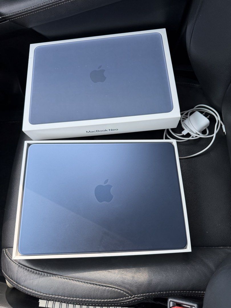 Macbook Neo Indigo (Category: Laptops & Notebooks) located in Paranaque City. Submitted by bravegem_01621c (Listing ID 1459412084, Image 2). Description: For Sale (Rush) Used for med reviews only MacBook Neo Indigo Complete 8gb ram/ 256gb No dents or scratches 100% battery health 26 cycle count only Under Apple Warranty: June 16, 2027 Comes with receipt Rfs: Badly need funds for tuition. Open for meet ups within iloilo city only. LBC is okay if o