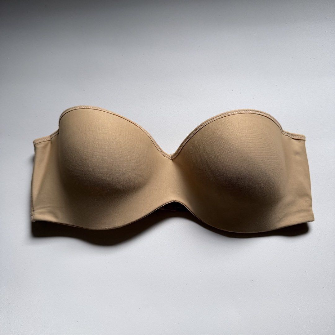 MAIDENFORM Self Expressions Stay Put Strapless Bra [34C] (Category: Undergarments & Loungewear) located in Malabon City. Submitted by k_intimates (Listing ID 1456520884, Image 1). Description: Details: • Size 34C / wired / regular padding • No issues (no straps included) • Superb quality! 🤞 •Maidenform Self Expressions Stay Put Strapless Bra in color beige. 🔴 Serious inquiries only. Reasonable offers considered..