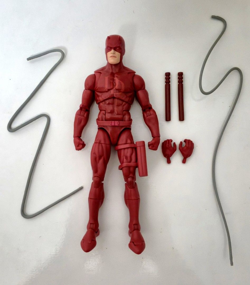Marvel Legends Daredevil from 3 Pack (Category: Figurines & Statues) located in Caloocan City. Submitted by jheguadalupe (Listing ID 1459406960, Image 1). Description: Authentic. Tight joints. Displayed in a glass cabinet Payment through PS Bank or GCash Lalamove, Grab or JNT Shipping Amparo, North Caloocan.