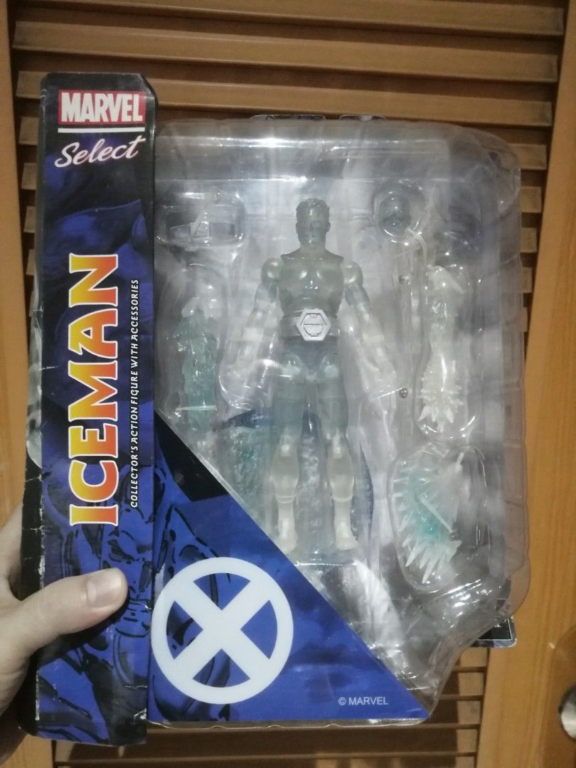 Marvel select iceman (Category: Figurines & Statues) located in Quezon City. Submitted by ghenared123 (Listing ID 1459488641, Image 1). Description: Marvel select iceman Sealed.
