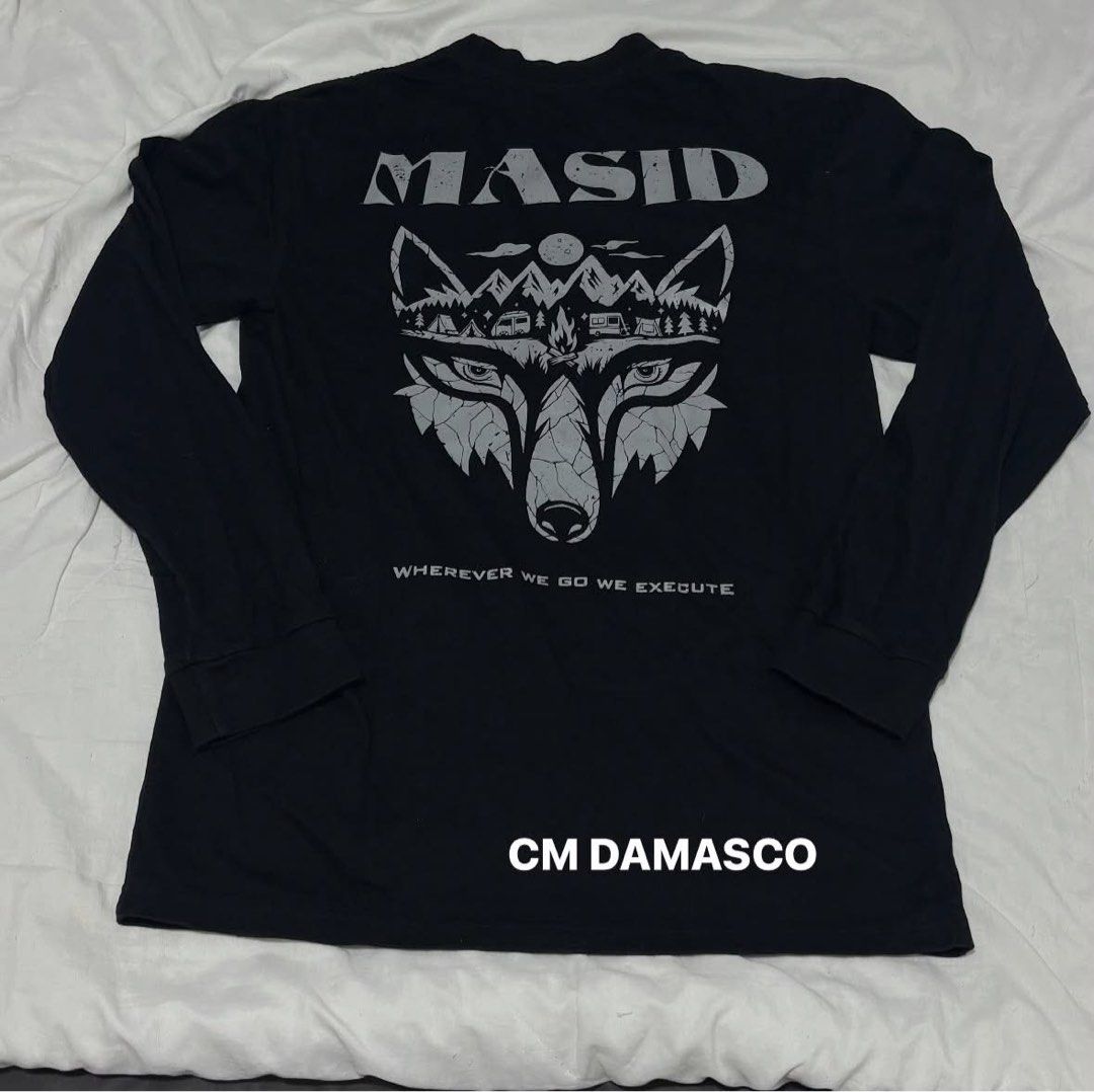 MASID V3 by Geo Ong (Category: Tshirts & Polo Shirts ) located in Manila. Submitted by shellyboythebest (Listing ID 1459410363, Image 1). Description: MASID V3 Long Sleeves • Size M • No issues • No crack print • Tight ribbings 📍 Location: Manila / Cavite (depends on day & time) 🚚 Shipping: J&T / Lalamove 🤝 Meetup: Taft Area RFS: Need funds lang, but will still collect MASID merch in the future. Need lang i-out for now. 🥹 ⚠️ PLEASE NOTE: Thes