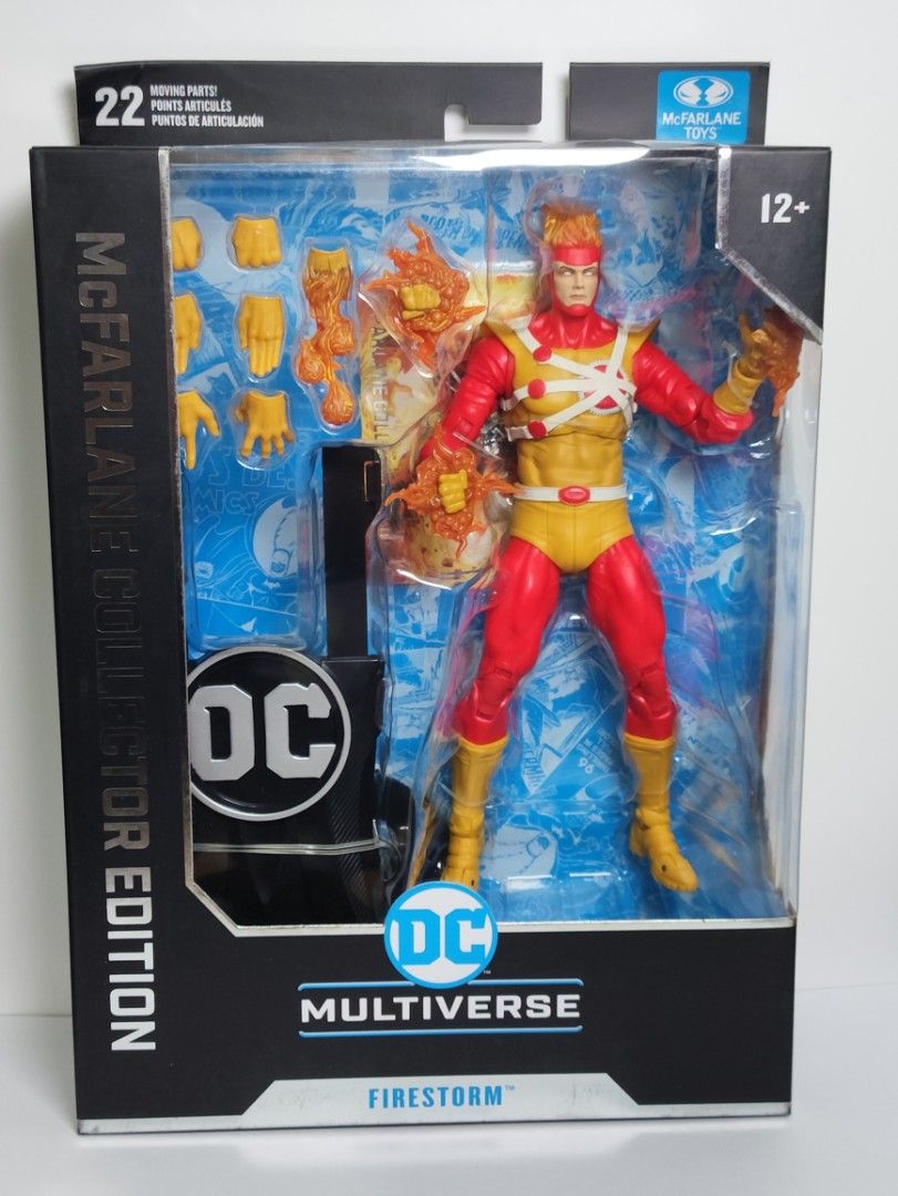 Mcfarlane DC Multiverse Firestorm Collector Edition Action Figure (Category: Figurines & Statues) located in Abucay. Submitted by lxtoyverse (Listing ID 1459291564, Image 1). Description: - McFarlane Toys DC Multiverse Collector Edition Firestorm action figure - Features moving parts for dynamic posing - Includes multiple accessories: flame effects and alternate hands - Part of the popular DC Comics collection - Ideal for DC fans and action figur