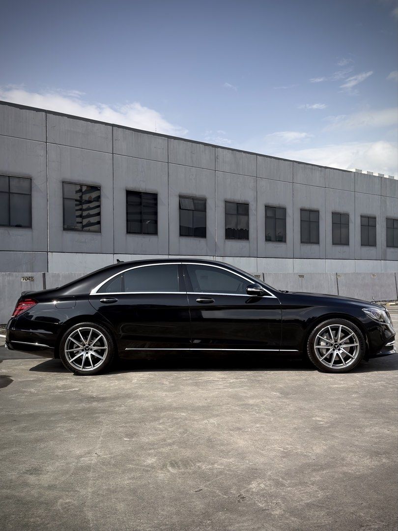 Mercedes-Benz S450L (A) (Category: Used Cars) located in Pasig City. Submitted by gtautoph (Listing ID 1459319220, Image 2). Description: ⬛️🟥🟨 FOR SALE 🟨🟥⬛️ 2018 MercedesBenz S450 LWB 3.0-Liter V6 Twin Turbocharged Petrol Engine 23k Kilometers ONLY Local unit 20” AMG Wheels 367 Horsepower 9G-TRONIC Automatic Transmission Long Wheelbase W222 S-Class Premium Leather Interior Luxury Executive Sedan Push Start Keyless Entry Power Seats (including