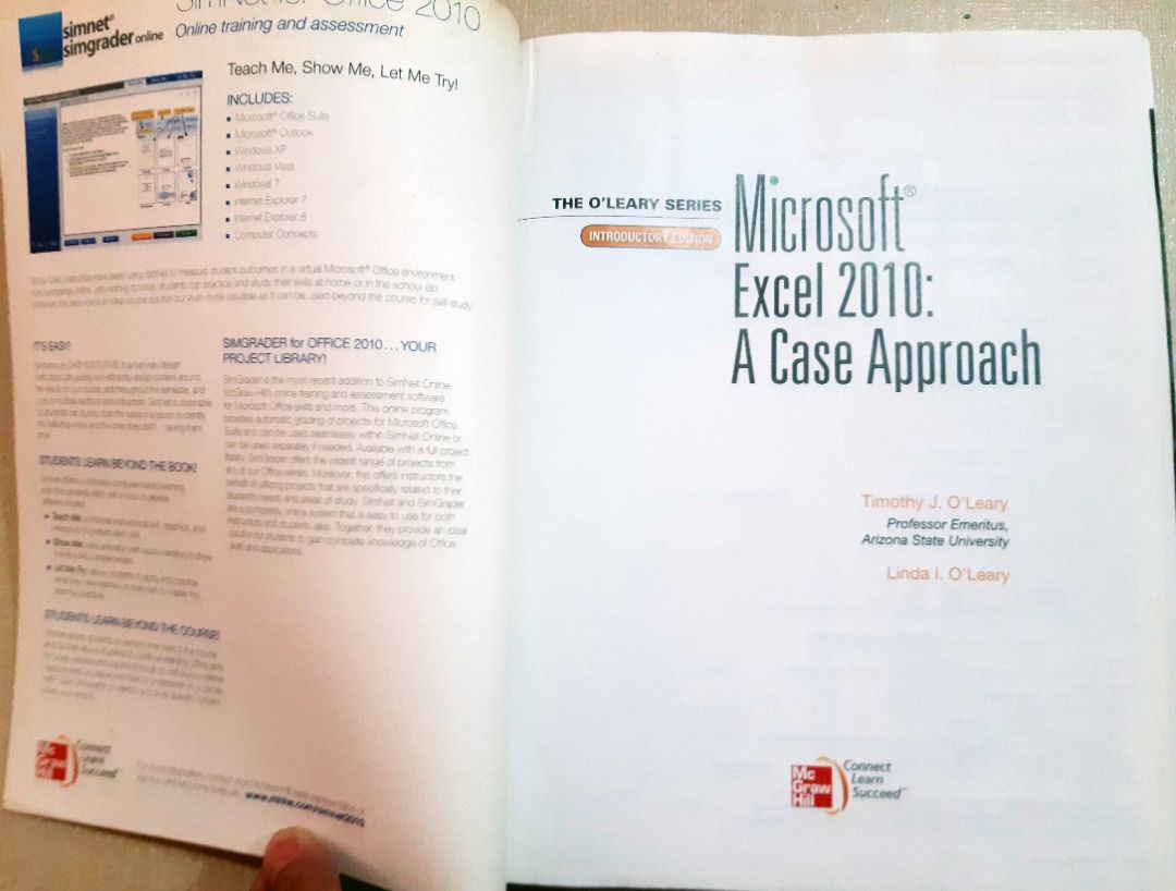 Microsoft Excel 2010 - The O'Leary Series (Category: Textbooks) located in Paranaque City. Submitted by leejay.vidal (Listing ID 1459315562, Image 2). Description: "Note: Please read first before inquiring Hindi na ako magrereply kung nandito na ang sagot sa details ng ad. Microsoft Excel 2010 - The O'Leary Series A case approach Still in good condition. Maganda gamitin ng mga gusto mag train sa Excel, good for beginners to advanced users. Madali