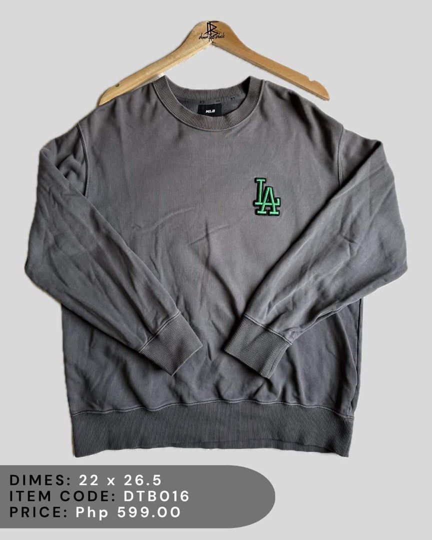 MLB LA Sweater (Category: Hoodies) located in Davao. Submitted by dtb_clo (Listing ID 1459396184, Image 1). Description: Dimes 22 x 26.5 No issue +Ship.