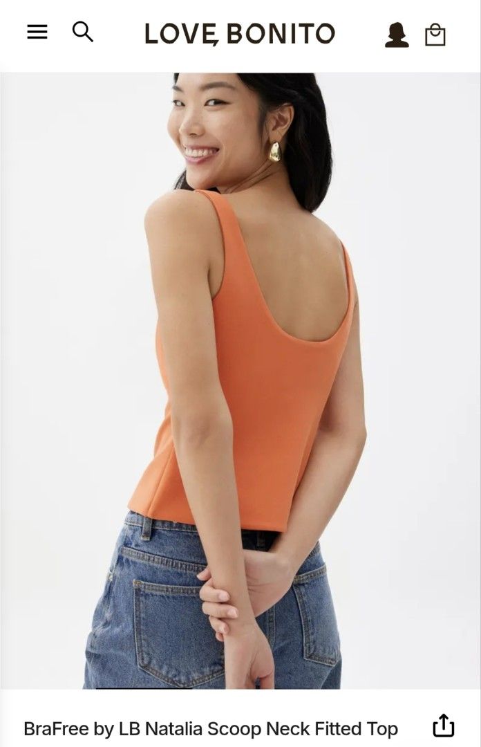 Natalia Scoop Neck Fitted Top (Category: Others Tops) located in Caloocan City. Submitted by retroscentsnfinds (Listing ID 1459423095, Image 2). Description: Ask your seller for delivery. Stay safe at home..