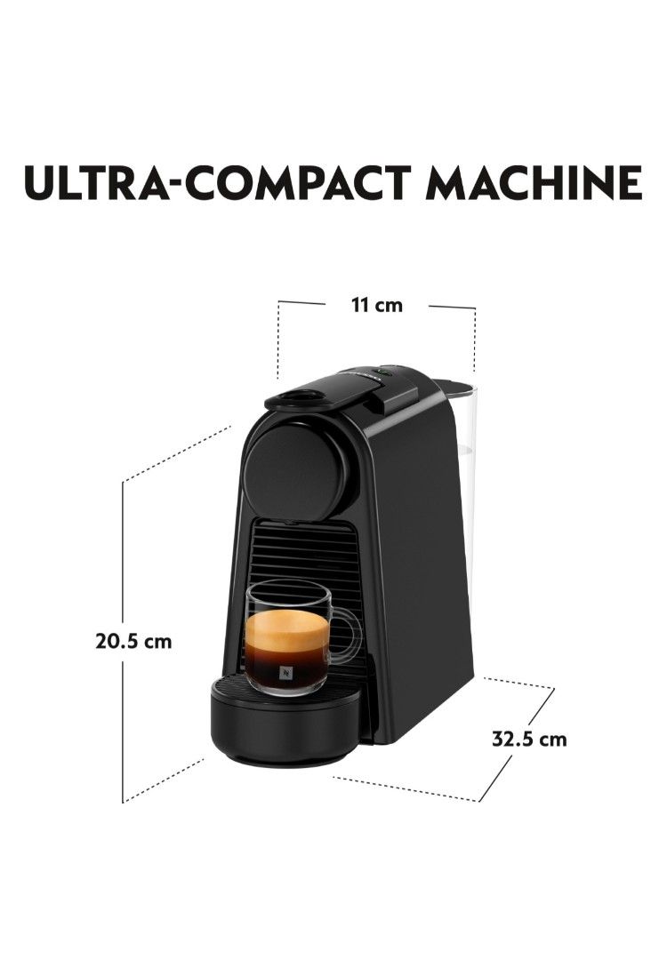 Nespresso Essenza Mini Coffee Machine (Category: Coffee Machines & Makers) located in Manila. Submitted by thechecklistph (Listing ID 1459432888, Image 3). Description: - Nespresso Essenza Mini Coffee Machine - Color: Black - Compact and space-saving design - Very easy to operate - Great for small kitchens or dorms - no pods included - 1 week warranty - brand new unit from UAE - limited stocks only Pick up or shipping c/o buyer coffee at home.