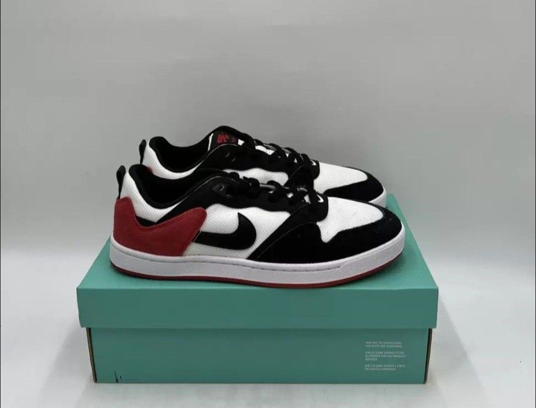Nike SB Dunk Low Black White Red (Category: Sneakers) located in Cavite. Submitted by juddddd_bulaun (Listing ID 1459412618, Image 1). Description: Brand new Nlke SB alleyoop 100% Original Size: US 10.5 mens 1,500 only Srp: 3k.