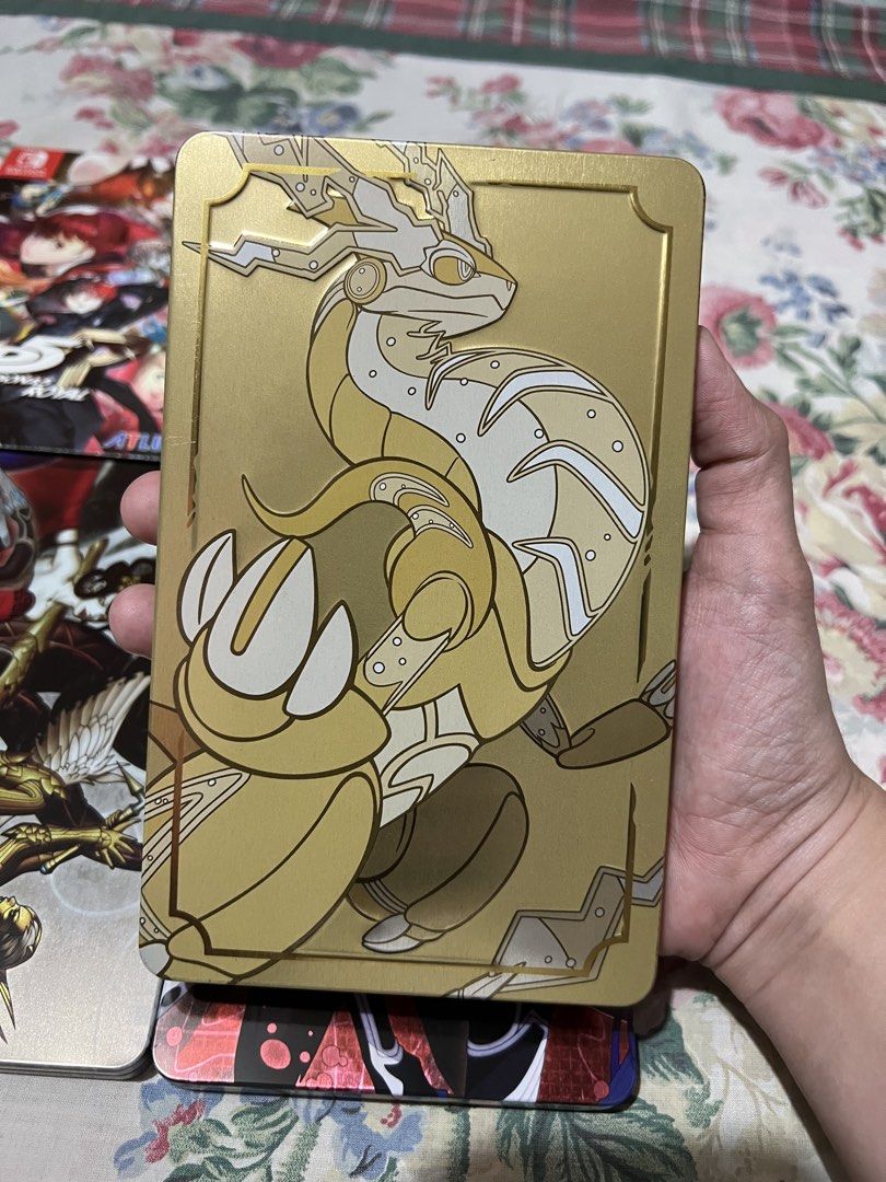 Nintendo Switch Steelbooks Only (Category: Nintendo) located in Las Pinas. Submitted by zed_gamingph (Listing ID 1459425579, Image 3). Description: Reading is essential. For Sale Only ( bundle or per pcs ) Nintendo Switch Steelbooks ONLY ( NO GAME CARD INCLUDED ) - Pokemon Shield Steelbook - ( issue, pa check nalang ng pic, yun lang ang issue nasa 2nd pic ) - 300php - Pokemon Scarlet/Violet Gold Steelbook - No issue - SOLD - Persona 5 Royal Steel
