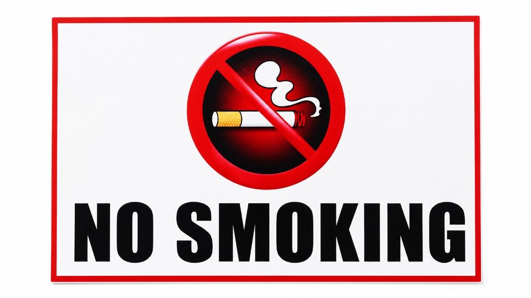 No Smoking Sticker Safety Signage (Category: Industrial Equipment) located in Manila. Submitted by townlites (Listing ID 1459312192, Image 3). Description: Paper Sticker Ideal for Indoor use KEEP YOUR AREA SMOKE FREE: This "No Smoking" sign serves as a clear and direct reminder that civilians are in a no smoking zone and must comply. It's an effective way to keep your air clean & smoke free. Portrait size: 22cm x 16cm Landscape size: 26cm x 14cm 
