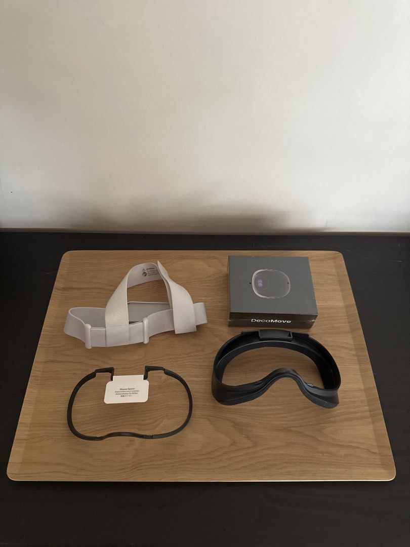 Oculus Quest 2 VR Headset with Controllers & DecaMove FREE item (Category: Others) located in Las Pinas. Submitted by alinmakesadeal (Listing ID 1459299438, Image 2). Description: - Bought from DataBlitz in 2021 - Oculus Quest 2 VR Headset - Two Touch Controllers - Charging Cable - Power Adapter - Glasses Spacer - Bonus DecaMove Accessory (FREE) - All in Original Box - Ready for your virtual adventures!.