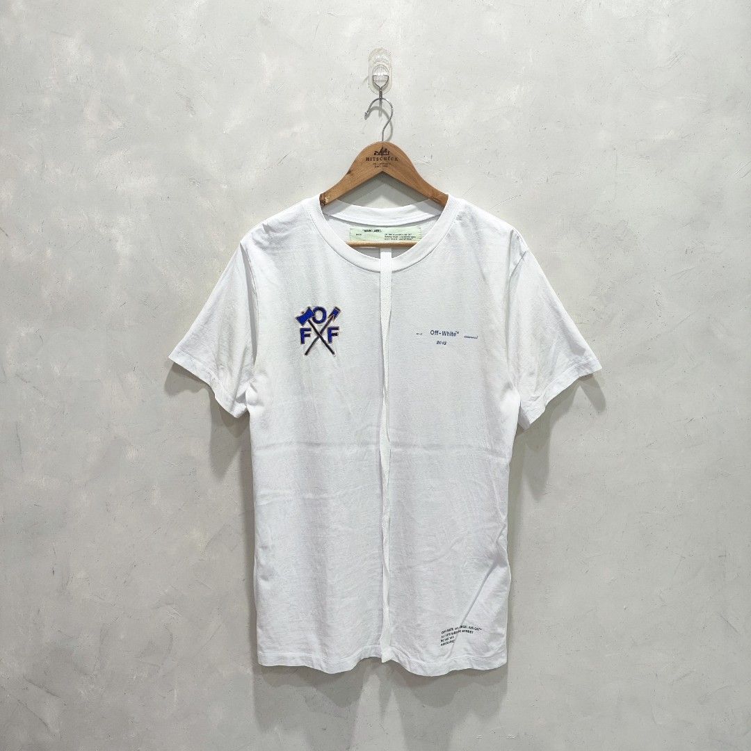 Offwhite 2013 Embroid Logo (Category: Tshirts & Polo Shirts ) located in Villasis. Submitted by archivemode. (Listing ID 1459386775, Image 1). Description: Offwhite 2013 Embroid Logo ______________________ Size: Medium to Large (Measured by INCHES) Width: 20 Length: 29.5 Condition: Excellent Color Rate: 9.9/10 Issue: None "Colors may vary due to lightening" "Swipe to see more details of piece and appreciate♥️" _______________________ Mine : 1199.