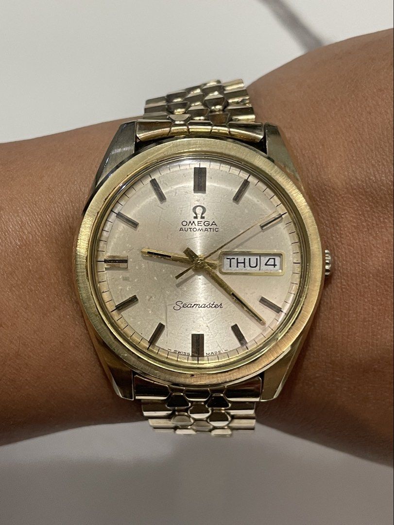 Omega Seamaster (Category: Men's Watches) located in Taguig. Submitted by j_watches007 (Listing ID 1395881199, Image 1). Description: Authentic Secondhand ⌚ Vintage Used Watch Omega Seamaster Swiss Made Automatic Daydate 752 36mm Replacement Bracelet Buckle ' Watch Only ' DISCLAIMER: IT'S USED WATCHES EXPECT OF SOME SCRATCHES/SIGNS OF USAGE & PLEASE MANAGE YOUR EXPECTATIONS. THANKYOU. PS' IF CAN'T RPLY. KINDLY DIRECTLY PM ME IN BLUE APP. WITH SAM