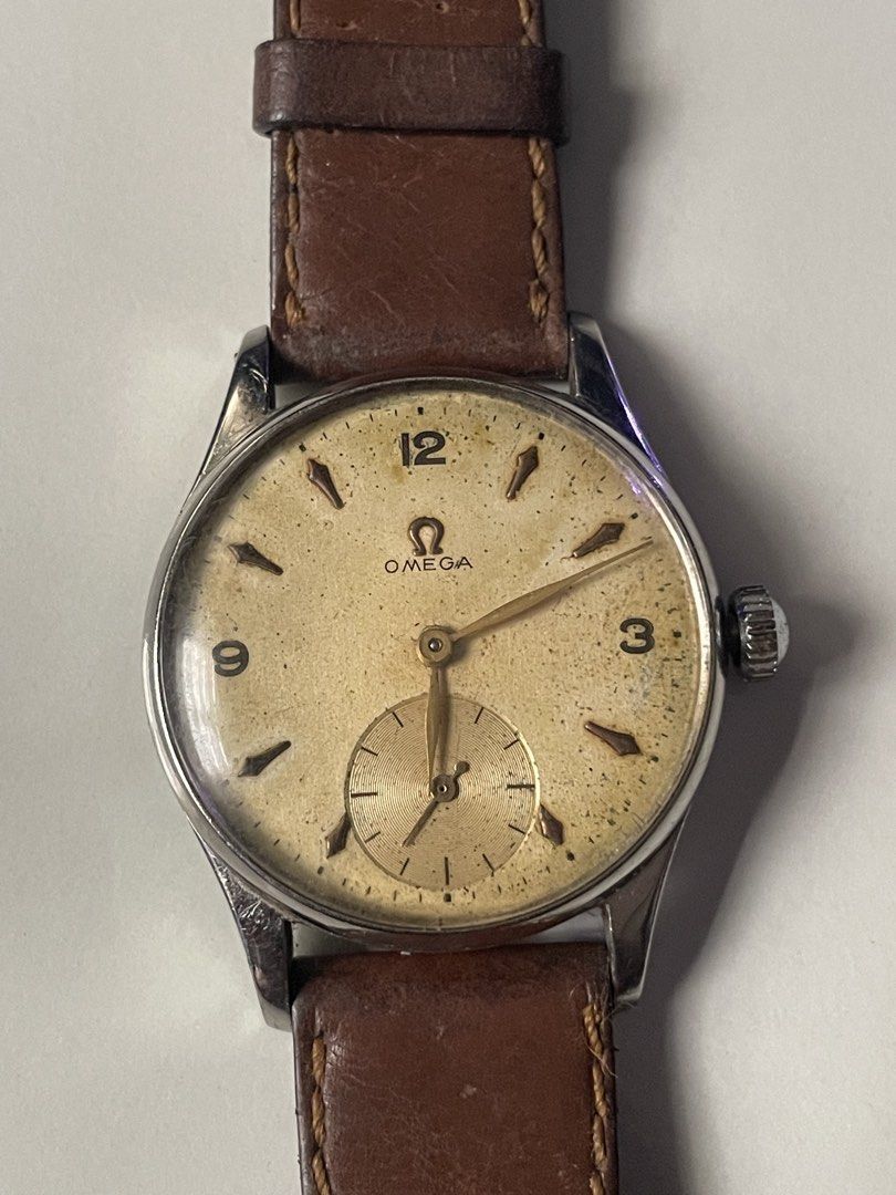 Omega Vintage Watch with Subdial (Category: Luxury Watches) located in Taguig. Submitted by j_watches007 (Listing ID 1395883293, Image 2). Description: Authentic Secondhand ⌚ Vintage Used Watch Omega Watch Swiss Made Subdial 32.5mm Replacement Strap Buckle ' Watch Only ' DISCLAIMER: IT'S USED WATCHES EXPECT OF SOME SCRATCHES/SIGNS OF USAGE & PLEASE MANAGE YOUR EXPECTATIONS. THANKYOU. PS' IF CAN'T RPLY. KINDLY DIRECTLY PM ME IN BLUE APP. WITH SAME