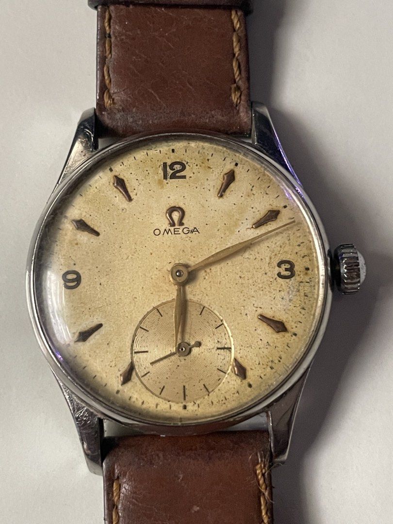 Omega Vintage Watch with Subdial (Category: Luxury Watches) located in Taguig. Submitted by j_watches007 (Listing ID 1395883293, Image 3). Description: Authentic Secondhand ⌚ Vintage Used Watch Omega Watch Swiss Made Subdial 32.5mm Replacement Strap Buckle ' Watch Only ' DISCLAIMER: IT'S USED WATCHES EXPECT OF SOME SCRATCHES/SIGNS OF USAGE & PLEASE MANAGE YOUR EXPECTATIONS. THANKYOU. PS' IF CAN'T RPLY. KINDLY DIRECTLY PM ME IN BLUE APP. WITH SAME