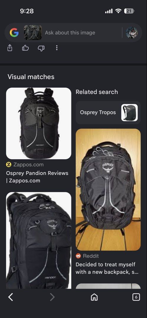 Osprey Pandion with arch support 28 liter (Category: Backpacks) located in Manila. Submitted by wiseearth.075b2f (Listing ID 1459438189, Image 2). Description: - Osprey Pandion backpack in black -with back/arch support -₱3995 nego -we can do meet up or COD - Multiple compartments for excellent organization - Padded back panel and shoulder straps for maximum comfort - Ideal for school, work, or travel - Zippers and buckles are all in good working 