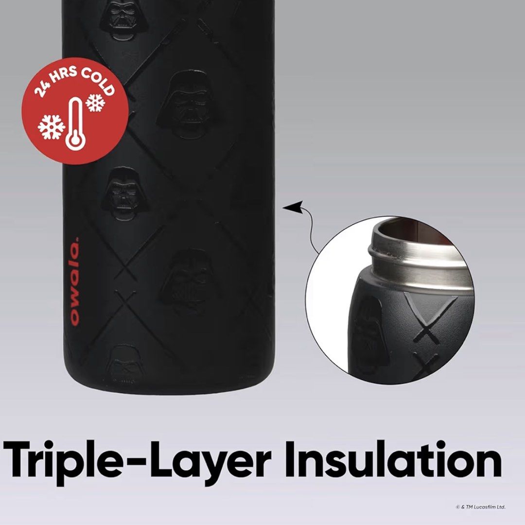 Owala Star Wars Darth Vader Black Water Bottle (Category: Water Bottles & Tumblers) located in Pasay City. Submitted by toyaveph (Listing ID 1459447760, Image 3). Description: OWALA WATER BOTTLE STAR WARS 🟢 ON-HAND Darth Vader - P3150 MOP: GCASH/MAYA LOCATION: PASAY CITY MOD: GRAB/LALAMOVE/LBC.