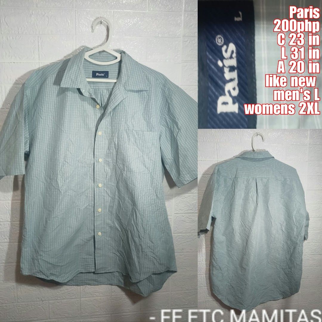 Paris plaid Polo unisex (Category: Blouses) located in Santa Maria. Submitted by usbrands1987 (Listing ID 1459386998, Image 1). Description: Men's L Women's XL-2XL.