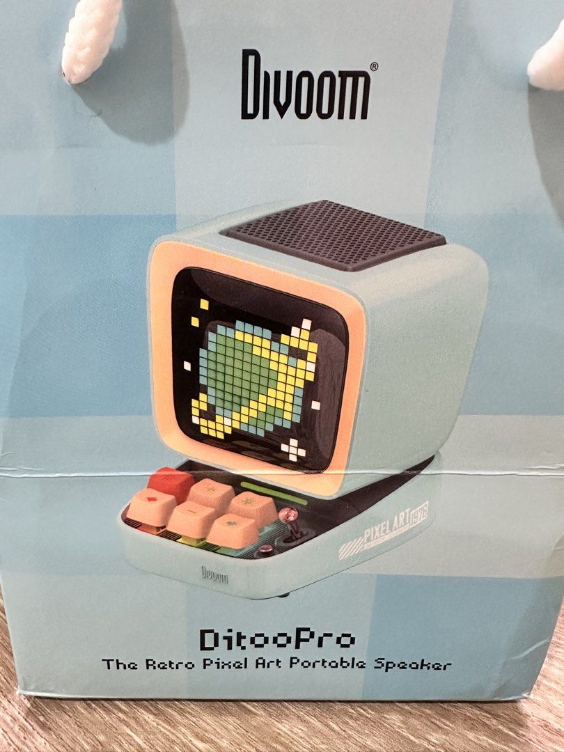 Pixel Art portable speaker (light blue) (Category: Portable Music Players) located in Quezon City. Submitted by goldengate777 (Listing ID 1459368340, Image 1). Description: - Brand new sealed Divoom Ditoo Pro pixel art portable speaker (light blue) - Lighted LED display and lighted controls - Aesthetic cute bluetooth speaker - selling lower than SRP: ₱5,200 Full specs here: https://divoom.com/products/divoom-pro.