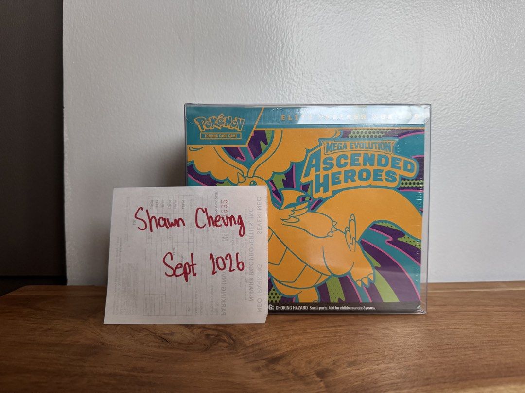 Pokemon Ascended Heroes Elite Trainer Box (Category: Card Boxes & Cases) located in Pasay City. Submitted by shirvin (Listing ID 1459350522, Image 1). Description: FS/FT Ascended Heroes ETB Pokemon ASC Elite Trainer Box: open to trades! • No tears/rips • PM for more pics RFS: Extra MOP: BDO/GCash/Maribank MOD: Grab/Lalamove/LBC/J&T/Meet up LOC: Makati.