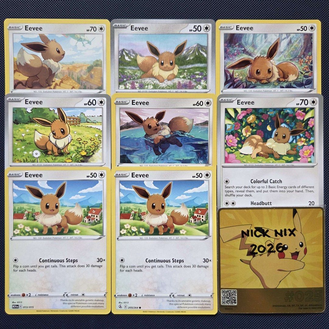 Pokemon Trading Card Game — Eevee (Category: Raw Singles) located in Manila. Submitted by nicknixx (Listing ID 1459298363, Image 1). Description: Price starts at P50 each Feel free to ask for more photos.