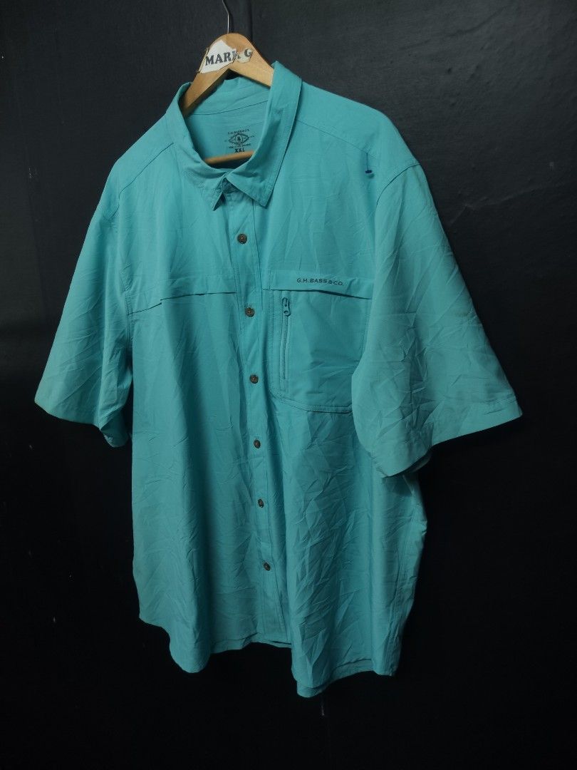Polo fishing shirt (Category: Formal Shirts) located in Santa Cruz. Submitted by mark_grimaldo (Listing ID 1459338614, Image 2). Description: G.H. Bass & Co.Men's Big Explorer Fishing Shirt ✅Size: 2/3XL (27 x 33) ✅P 400+sf ✅Excellent condition ❌Issue: Washable dirt need wash only LAGUNA AREA DM📩📩📩.