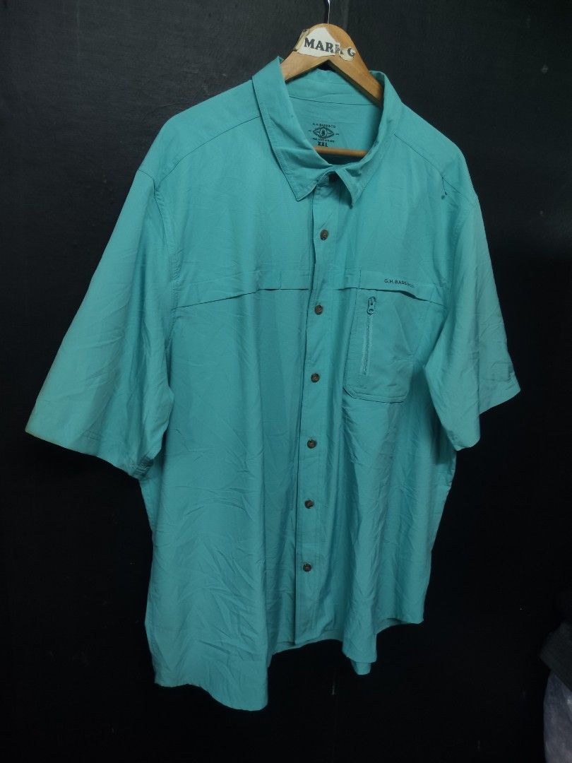 Polo fishing shirt (Category: Formal Shirts) located in Santa Cruz. Submitted by mark_grimaldo (Listing ID 1459338614, Image 3). Description: G.H. Bass & Co.Men's Big Explorer Fishing Shirt ✅Size: 2/3XL (27 x 33) ✅P 400+sf ✅Excellent condition ❌Issue: Washable dirt need wash only LAGUNA AREA DM📩📩📩.