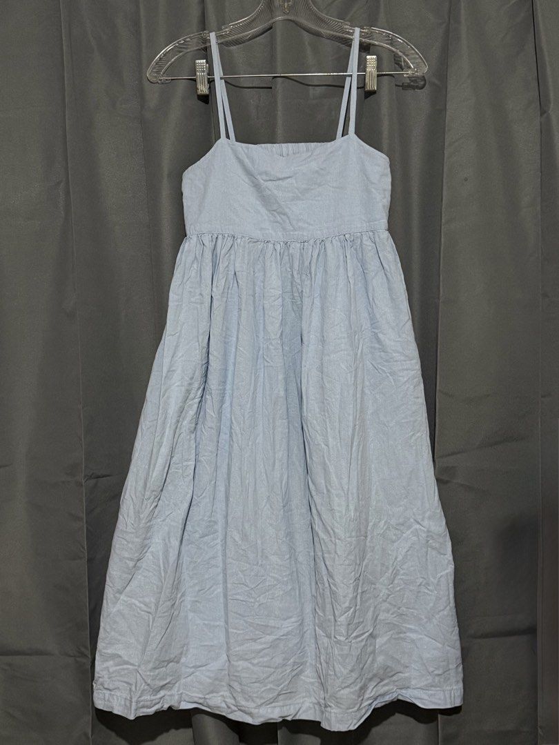 Powder Blue Sundress (Category: Dresses) located in Pasay City. Submitted by janatrisha (Listing ID 1459460211, Image 3). Description: Powder blue sundress Square neckline with thin straps Cute open back detail Flowy, gathered skirt Great for casual wear Medium to large body frame First to pay basis only Gcash | BDO bank transfer Delivery c/o buyer.