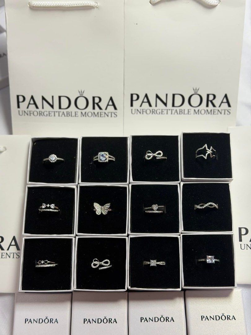 PREMIUM PANDORA RINGS (Category: Rings) located in Manila. Submitted by graceostria (Listing ID 1459384008, Image 1). Description: 💍 PREMIUM PANDORA PROMISE RING 💍 -A promise worth wearing.- ✨Complete Inclusion✨ -FREE Box & Paper Bag -Adjustable -Hypoallergenic -Non-Tarnish (with proper care) -High-Quality Stainless Steel 📩 Open for orders-message for the price! .