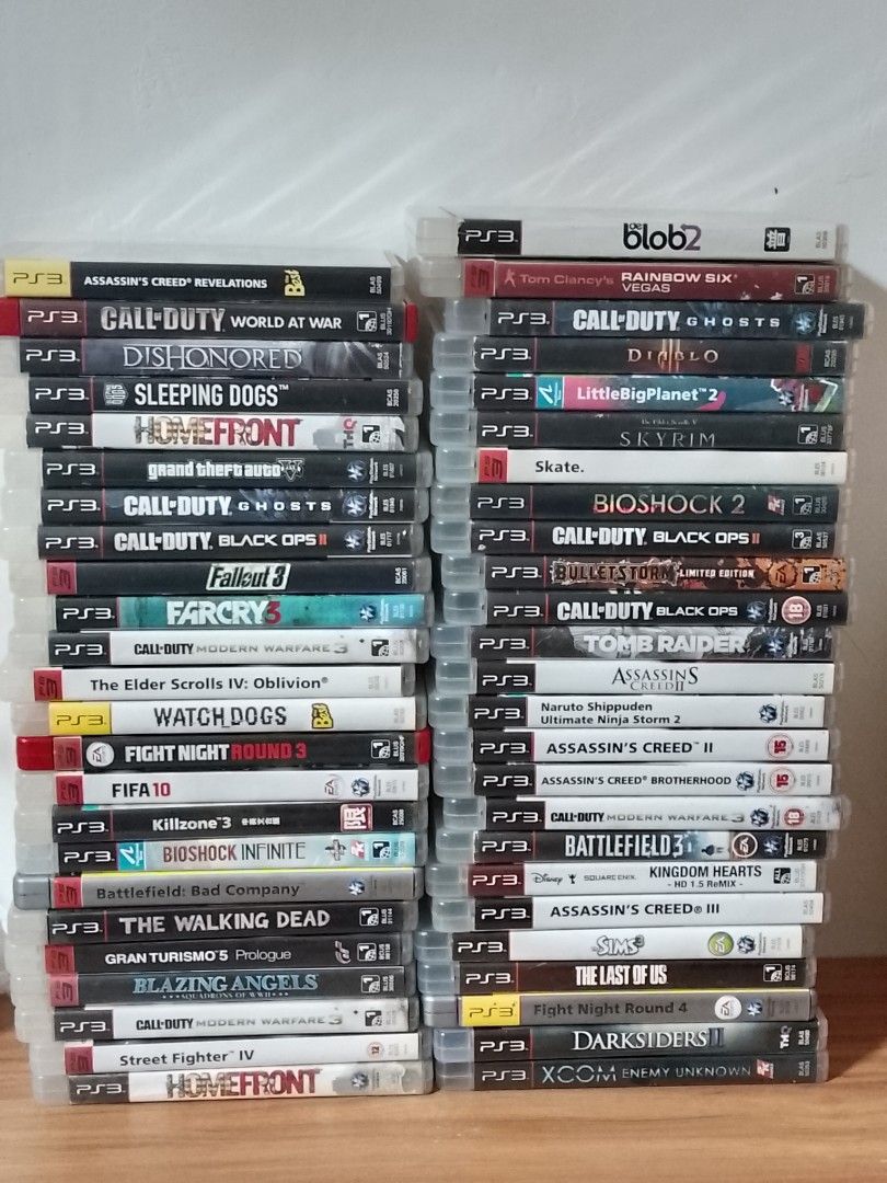 PS3 Games Bundle 50 games take all (Category: PlayStation) located in Manila. Submitted by coolowl-156047 (Listing ID 1459339653, Image 1). Description: - Selling a collection of PlayStation 3 (PS3) games. - Features popular titles such as Call of Duty, Assassin's Creed, FIFA, and many others. - All discs are compatible with the PS3 console. - Please refer to the provided photos for a complete list of available games. - A great addition to any PS