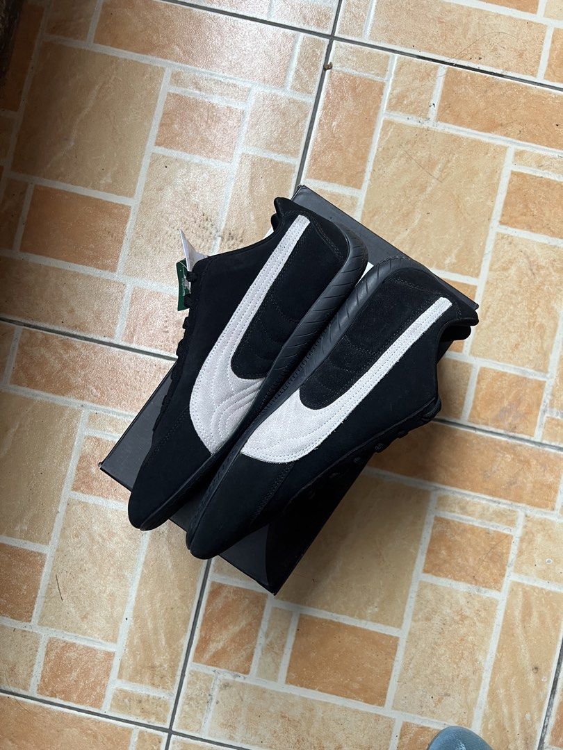 Puma Speedcat Black Suede (Category: Sneakers) located in Baguio. Submitted by vintagethrift.2600 (Listing ID 1459476957, Image 3). Description: Size 10 US on tag, 43 EURO Ship Nationwide Original Brand New Naka paligid lang wrong size kasi.