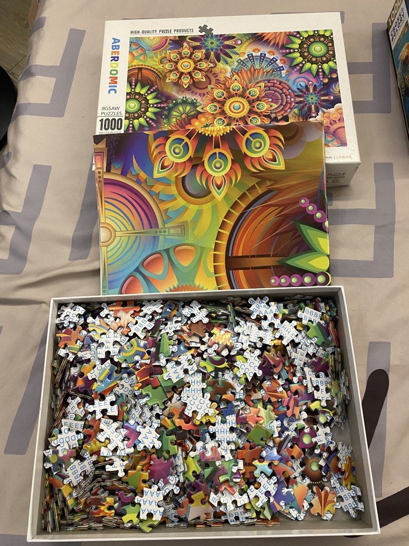 Take all 3 Puzzles (Category: Board Games & Puzzles) located in Santa Rosa. Submitted by hoardqueensdeclutter (Listing ID 1459366026, Image 3). Description: 500 each. Solved once. Chameleon puzzle already sold and the octopus .