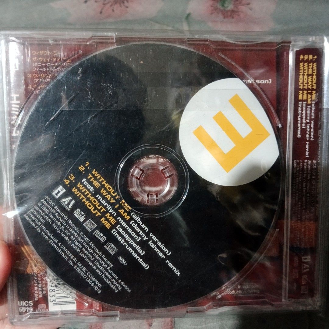 (RARE) Eminem Without me CD Single (Category: CDs & DVDs) located in Calamba. Submitted by ikea1509 (Listing ID 1459335813, Image 2). Description: VG+ last price posted.