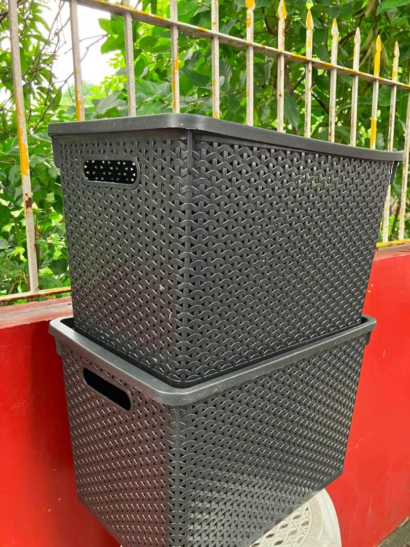 Rattan basket (Category: Laundry Baskets) located in Bulacan. Submitted by haze0108 (Listing ID 1459417569, Image 2). Description: BUY1 TAKE 1 BLACK AND BROWN AVAILABLE ORIG RATTAN.
