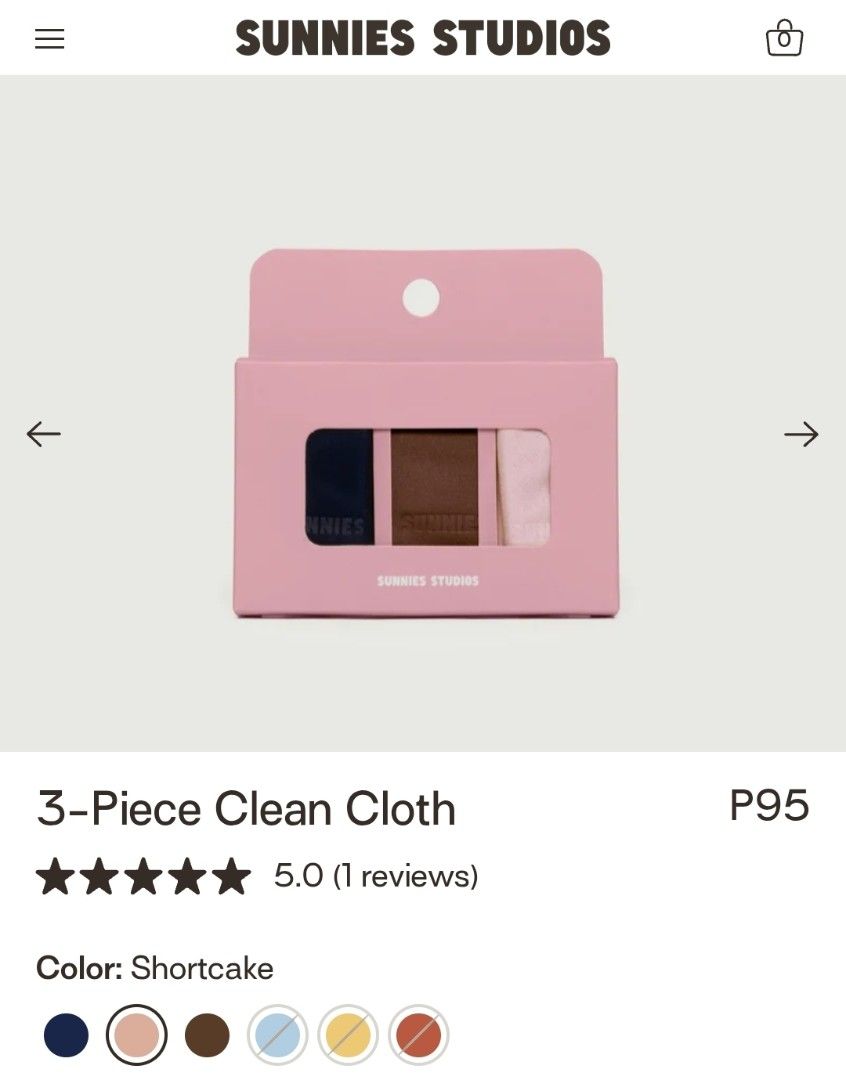 [READ DESCRIPTION] Sunnies Studios Cleaning Cloth (Category: Vision Care) located in Angeles City. Submitted by trustsuki (Listing ID 1459481505, Image 1). Description: 🍀 ꒰ wts lfb ph only .ᐟ ˚♡ ꒱ ‼️ read before buying / comment ♡ Sunnies Studios extras ♡ 🍡3pcs Cleaning Cloth Set - 95 Can do each 🪷 Pink - 40 🤎 Brown - 35 🖤 Black - 35 ✨️ stbo ✨️ brandnew as is x sensi, always manage your expectations it might have factory damage x impatient �