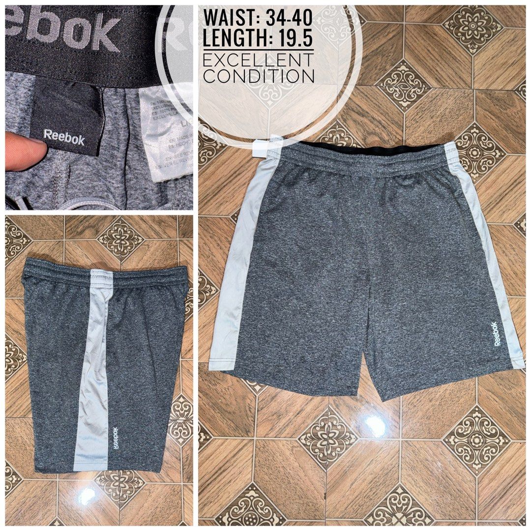 Reebok Shorts (Category: Shorts) located in Taguig. Submitted by jayveealfaro12 (Listing ID 1459400086, Image 1). Description: Sizes and Condition indicated at the photo description.