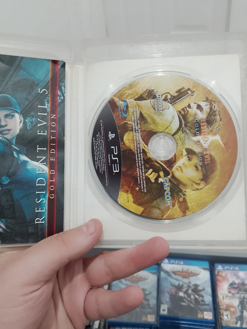 Resident Evil 5 Gold Edition PS3 Game (Category: PlayStation) located in Manila. Submitted by coolowl-156047 (Listing ID 1459479002, Image 2). Description: - Resident Evil 5 Gold Edition for PlayStation 3 - Includes game disc and case - Exciting action-adventure gameplay - Fun to play!.