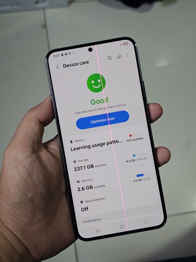 S22 Plus 5G Samsung (Category: Samsung) located in Manila. Submitted by aprilrosed02630 (Listing ID 1459375999, Image 3). Description: Samsung Galaxy S22 Plus 5G 8/256gb Line issue only 💯 super okay pa gamitin Camera Superb 📷 Battery normal pa rin As is Unit only Fixed No swap Price: 7,999pesos Fixed na No swapping 📌 Kingjohn Furniture.